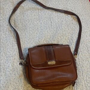 Rich Brown Leather Shoulder Bag